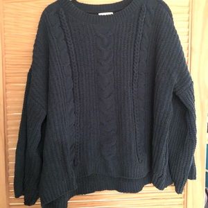 Green chunky sweater